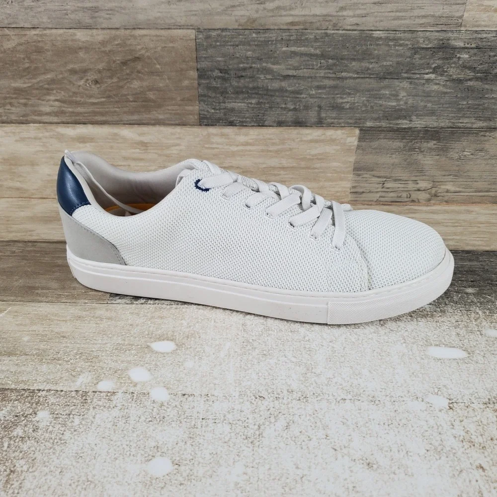 Mix No. 6 Mens Shoes Sz 11‎ White EDWINN Knit Athletic Lace Up Casual Sneakers